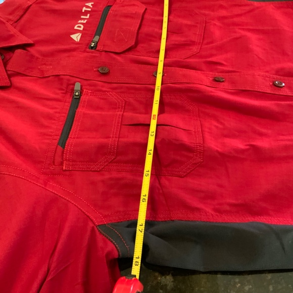 Delta Airlines Lands’ End Shirt Ramp Button Long Sleeve Size Small(6-8) - Picture 6 of 8